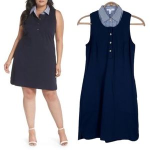 Nordstrom Navy and Blue Midi Dress